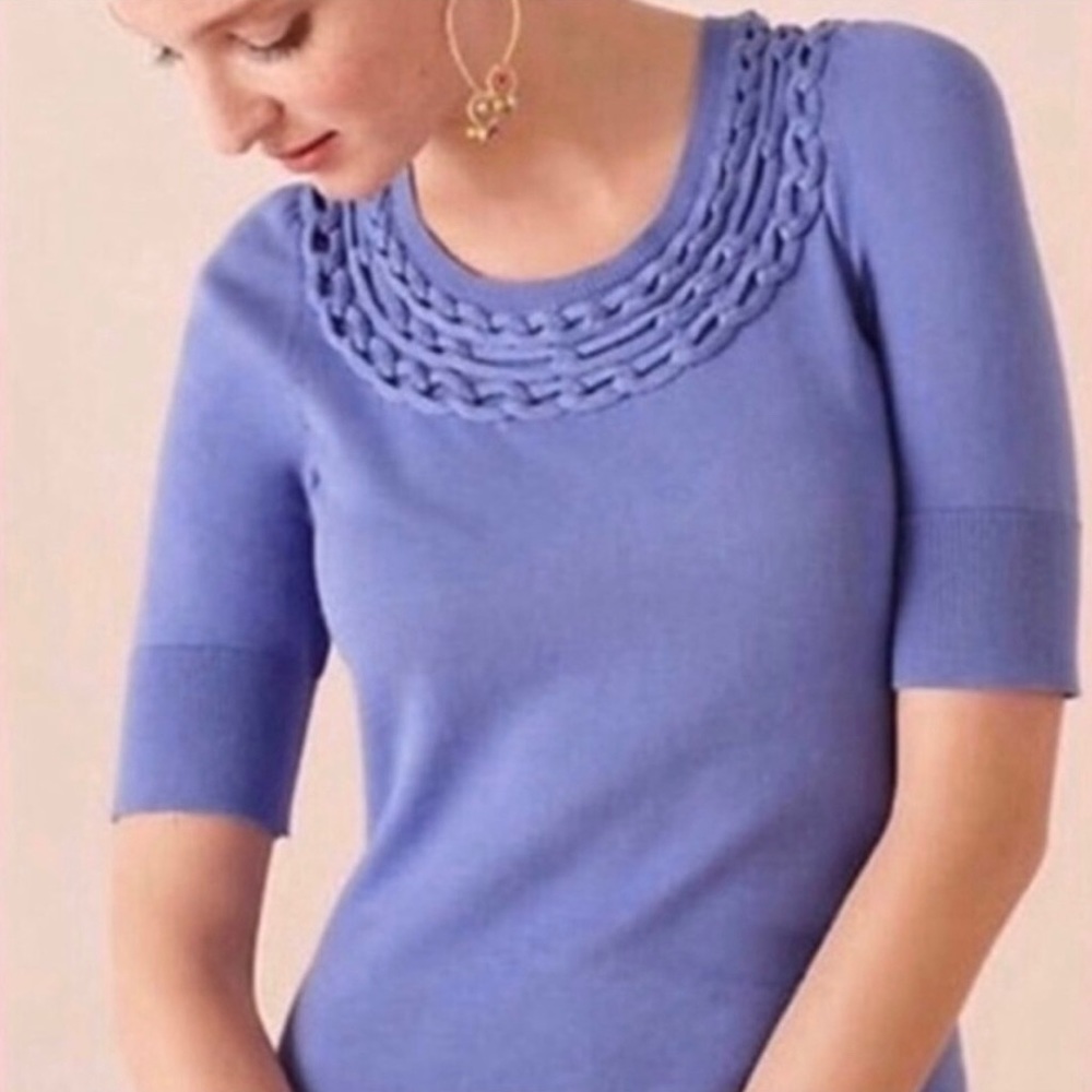 Anthropologie | Moth Periwinkle Sweater | Sz XS